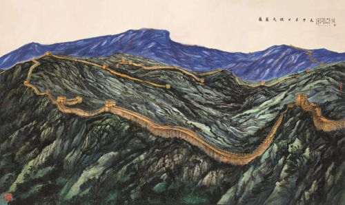 解密軍運(yùn)會主題國畫——《巍巍長城》(圖1)