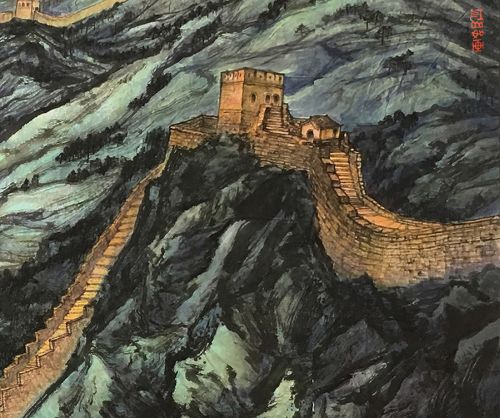 解密軍運(yùn)會主題國畫——《巍巍長城》(圖3)